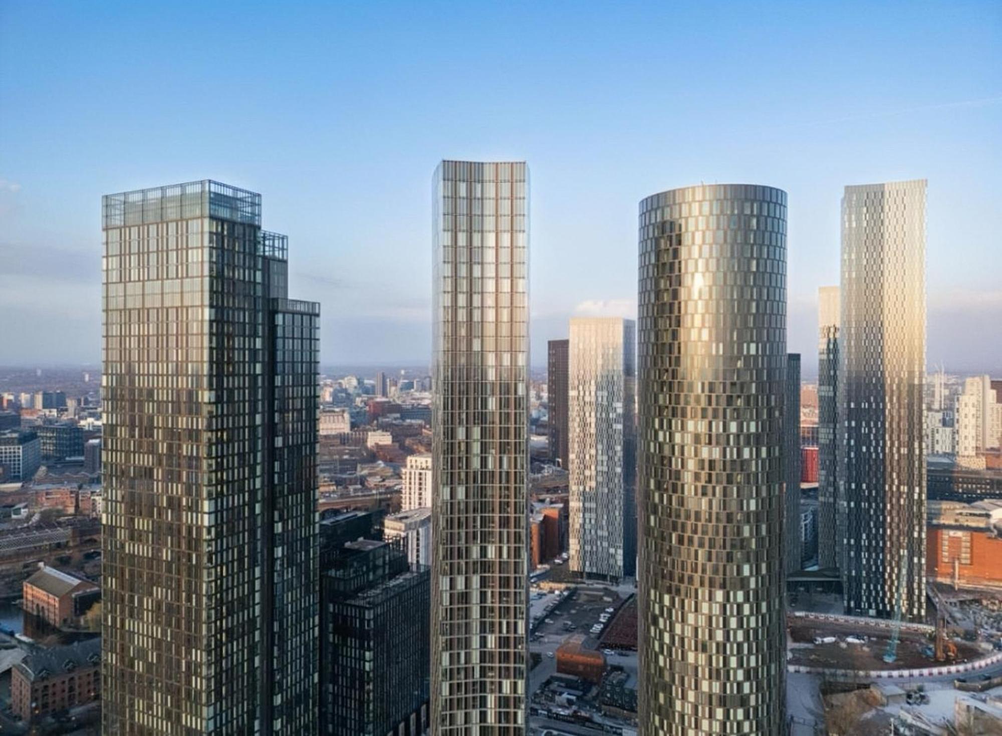 Luxury 2 Bed Penthouse With Stunning Views In Manchester City Centre ภายนอก รูปภาพ